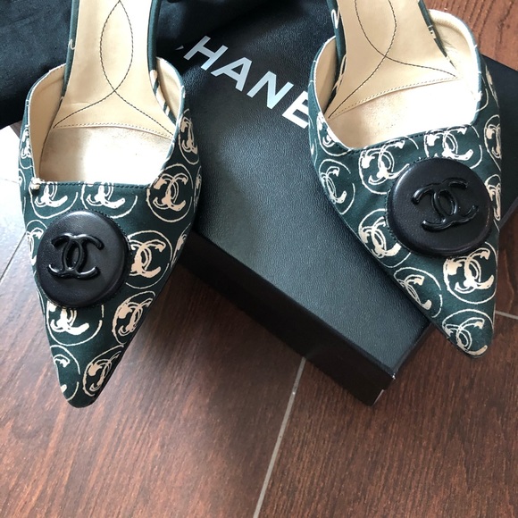 π£HPπ₯³Chanel vintage mules shoes 38 With box todie4 - Picture 3 of 9